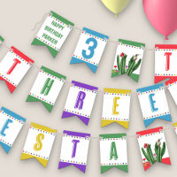 Three-Esta Fiesta Colourful Kids 3rd Birthday