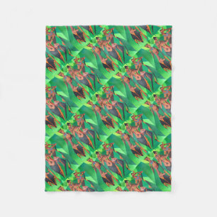Three Ethnic Traditional Black Women Dancing Fleece Blanket