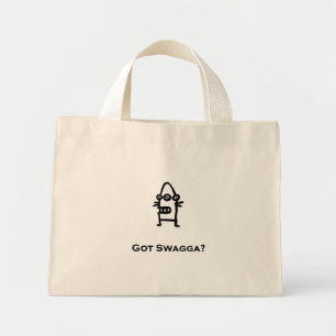 Three Eye Bot Got Swagga Mini Tote Bag