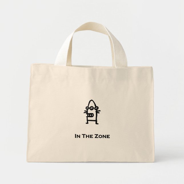 Three Eye Bot In The Zone Mini Tote Bag (Front)