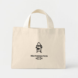 Three Eye Bot Mathematics Geek Mini Tote Bag