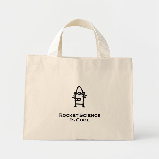 Three Eye Bot Rocket Science Is Cool Mini Tote Bag (Front)