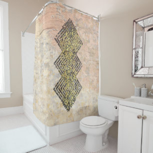 Three Eye Weave Pattern Shower Curtain