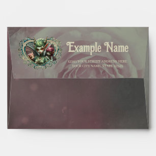 Three fairies, the companions of the magic heart. envelope