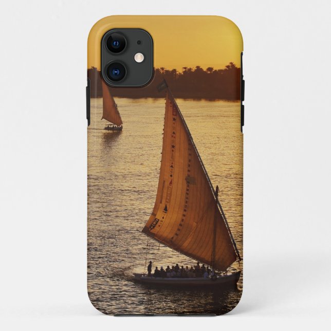 Three falukas with sightseers on Nile River at Case-Mate iPhone Case (Back)