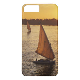 Three falukas with sightseers on Nile River at iPhone 8 Plus/7 Plus Case