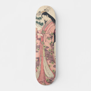 Three famous poetesses japanese woodblock lady art skateboard