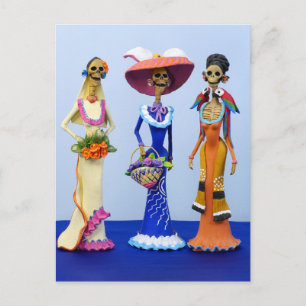 Three Fancy Catrinas Postcard