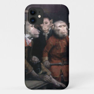 Three Fancy Monkeys iPhone 11 Case