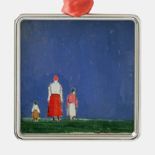 Three Figures, 1913-28 Metal Tree Decoration