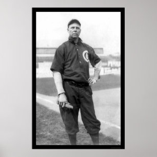Three Finger Brown Cubs Baseball 1910 Poster