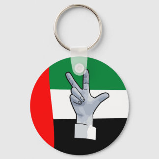 Three finger salute UAE Key Ring