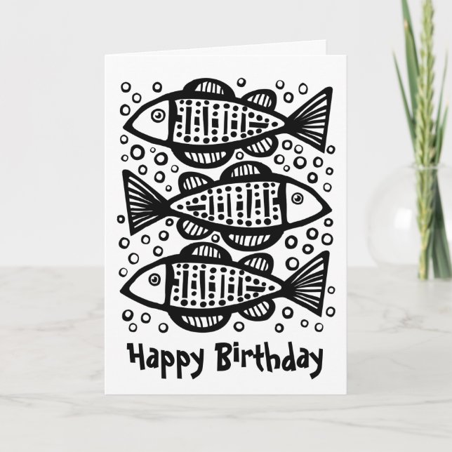 Three Fish Card (Front)