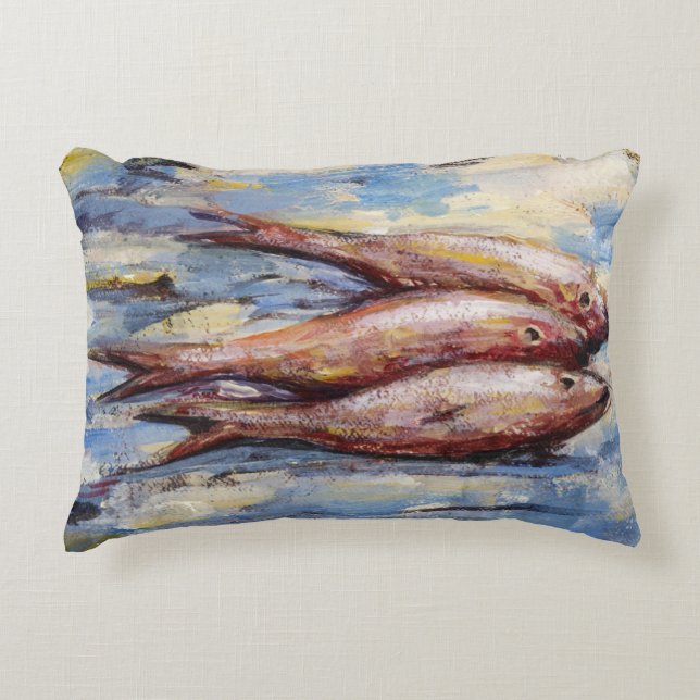 Three Fish Decorative Cushion (Front)