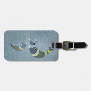Three Fish Luggage Tag