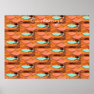 Three Fish Pattern Thunder_Cove Poster