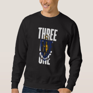 Three Five One 351 Area Code Lowell Massachusetts Sweatshirt