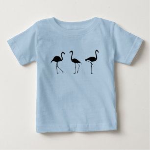 Three Flamingos Baby T-Shirt