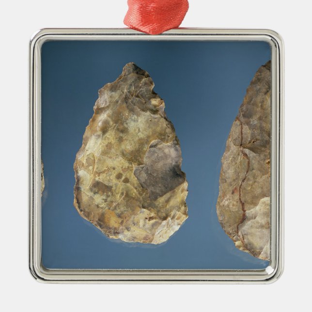 Three flint tools metal ornament (Front)