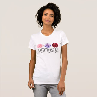 Three Flowers Namaste T-Shirt