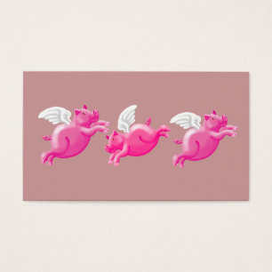 three flying pigs