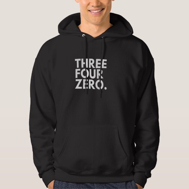 THREE FOUR ZERO Area Code 340 Virgin Islands US US Hoodie (Front)