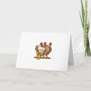 Three French Hens Holiday Card