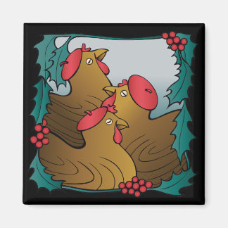 Three French Hens Magnet