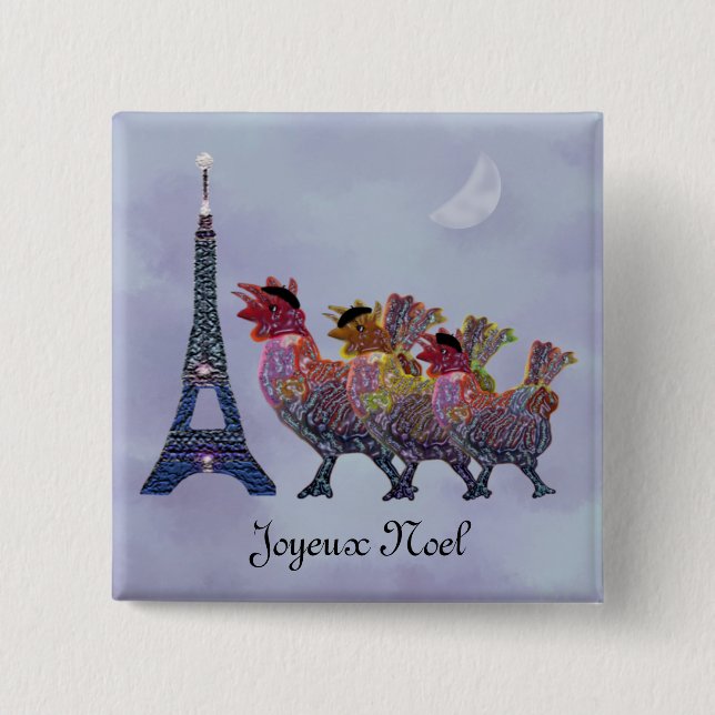 Three French Hens Pins (Front)