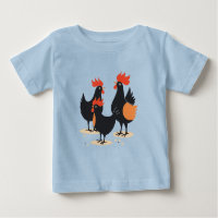 Three French Hens Retro Mid-Century Cut-Out 2