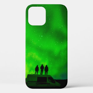 Three friends on an epic journey in their camper v iPhone 12 case
