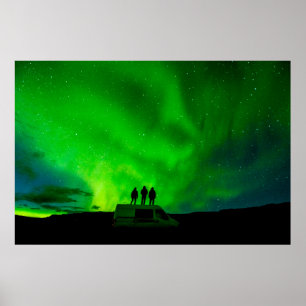 Three friends on an epic journey in their camper v poster