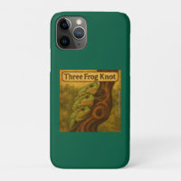Three Frog Knot – Whimsical Amphibian Wordplay Art
