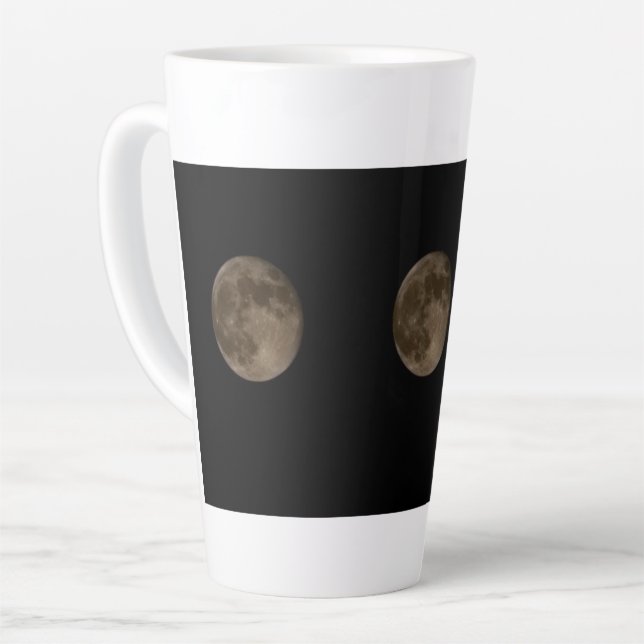 Three Full Moons Latte Mug (Left Angle)