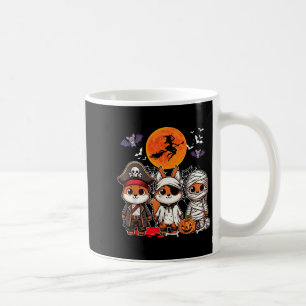 Three Funny Squirrels Costume Pirate Boo Mummy Hal Coffee Mug
