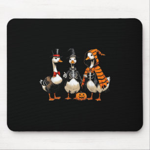 Three Geese Halloween Tee, Halloween Outfits Geese Mouse Pad