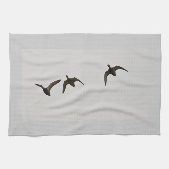 Three geese tea towel (Horizontal)