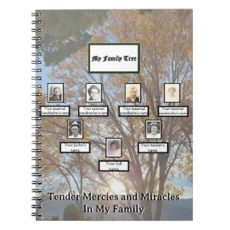 Three Generation Autumn Sunset Mercies Miracles Notebook