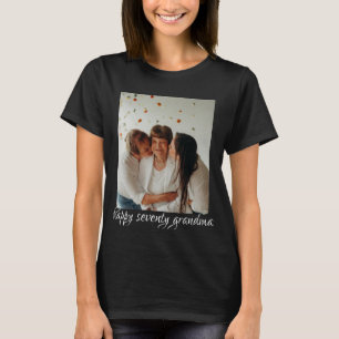Three generation happy birthday grandma t-shirts
