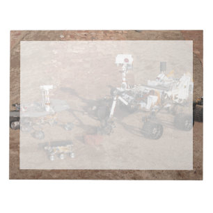 Three Generations Of Mars Rovers. Notepad