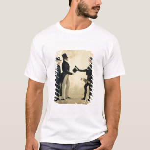 Three Gentlemen Greeting Each Other (w/c and ink w T-Shirt