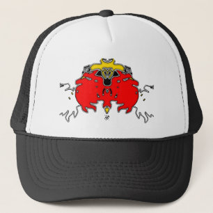 Three Ghosts Blowing (Red) Trucker Hat