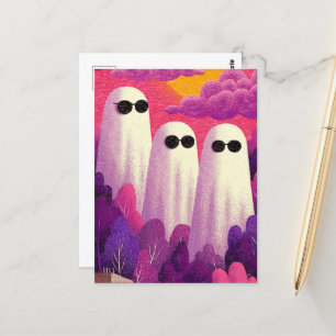 Three Ghosts in Sunglasses Postcard