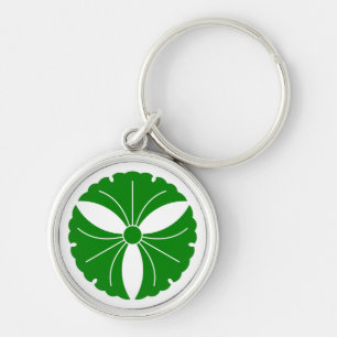 Three ginkgo leaves keychain
