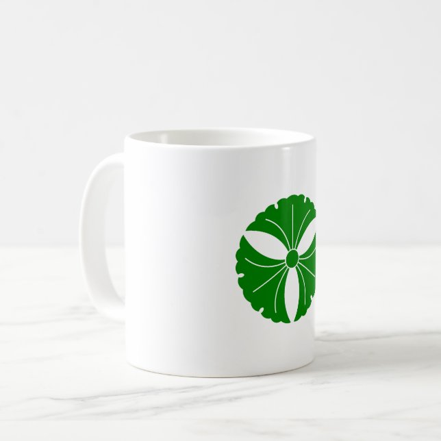 Three ginkgo leaves mug (Front Left)