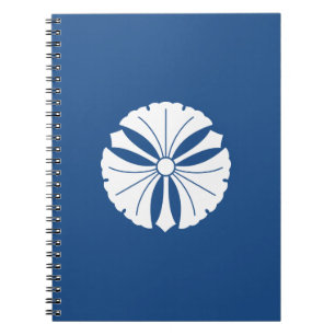Three ginkgo leaves with swords notebook
