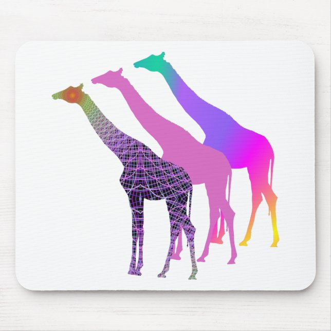 Three Giraffes Design 5 Mouse Pad (Front)