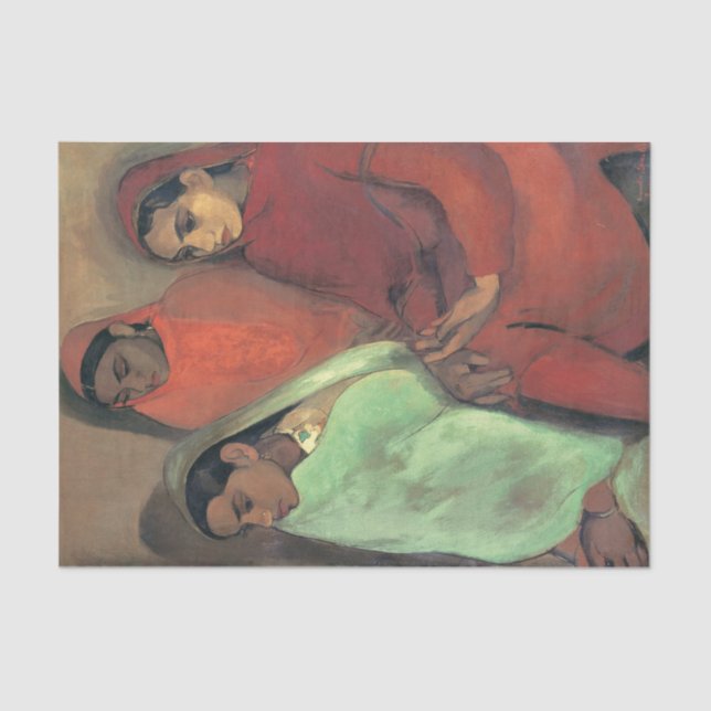 Three Girls by Amrita Sher-Gil Tissue Paper (Front)