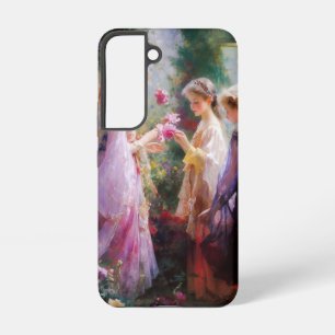 Three girls playing in a garden samsung galaxy case