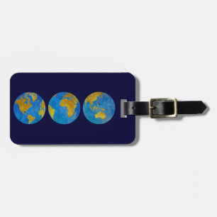 Three Globes Luggage Tag